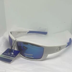 Arctic Blue Wraparound Sports Sunglasses – UV Protection